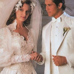 Alfred Angelo Vintage 1985 Wedding Dress.